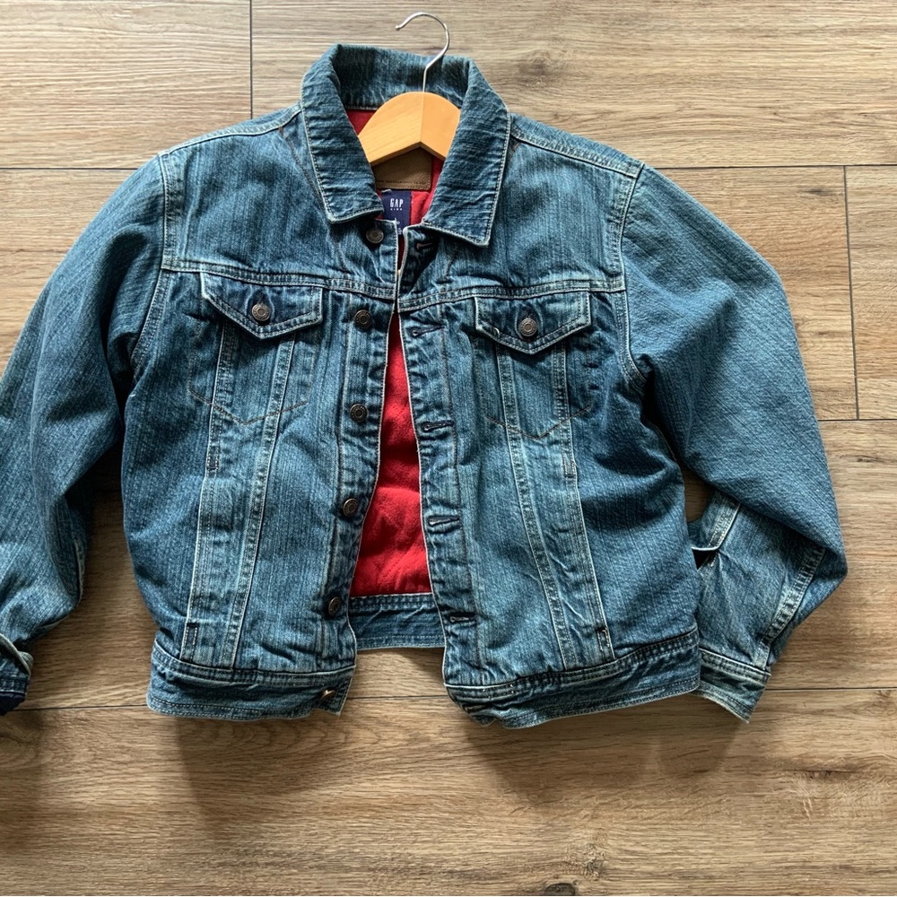Gap kids, jacket, jean jacket, warm jacket